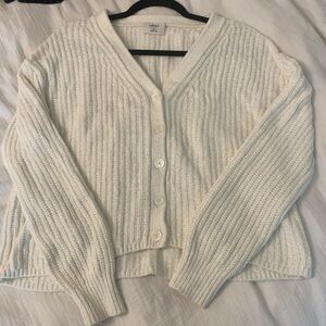 Aritzia Wilfred cream cardigan
